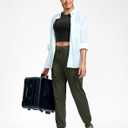 G Gradual Joggers for Women 4 Pockets High Waisted Athletic Jogger Pants Soft Sweatpants for Workout Running Travel (Black, XS)
