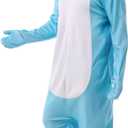 Spooktacular Creations Halloween Dalmatian Dragon Triceratop Unisex Costume, Adult Animal Costume Halloween Costume Party (Blue, S)