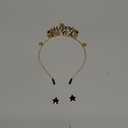 YAHPERN Happy New Year Headbands for Women - Rhinestone New Year's Eve Hairbands for Party Supplies - Hair Accessory Gifts