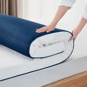 LINSY LIVING 3 Inches Twin Memory Foam Mattress Topper, Cooling Gel-Infused Swirl Memory Foam, Soft Bed Topper with Tencel Cover, CertiPUR-US and Oeko-TEX Certified, 74" L * 38" W * 3" H