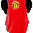 Manchester United Oversized Wearable Fleece Blanket, Super Warm and Cosy Premium Sherpa Lined, Manchester United Design, Large