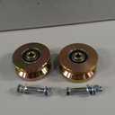 4" Heavy Duty Sliding Gate Rollers Wheels 2 Sets V Groove Slide Wheel Solid 4" Dia 1-3/4" Width Double Bearing 3000 Lbs Capacity with Screws