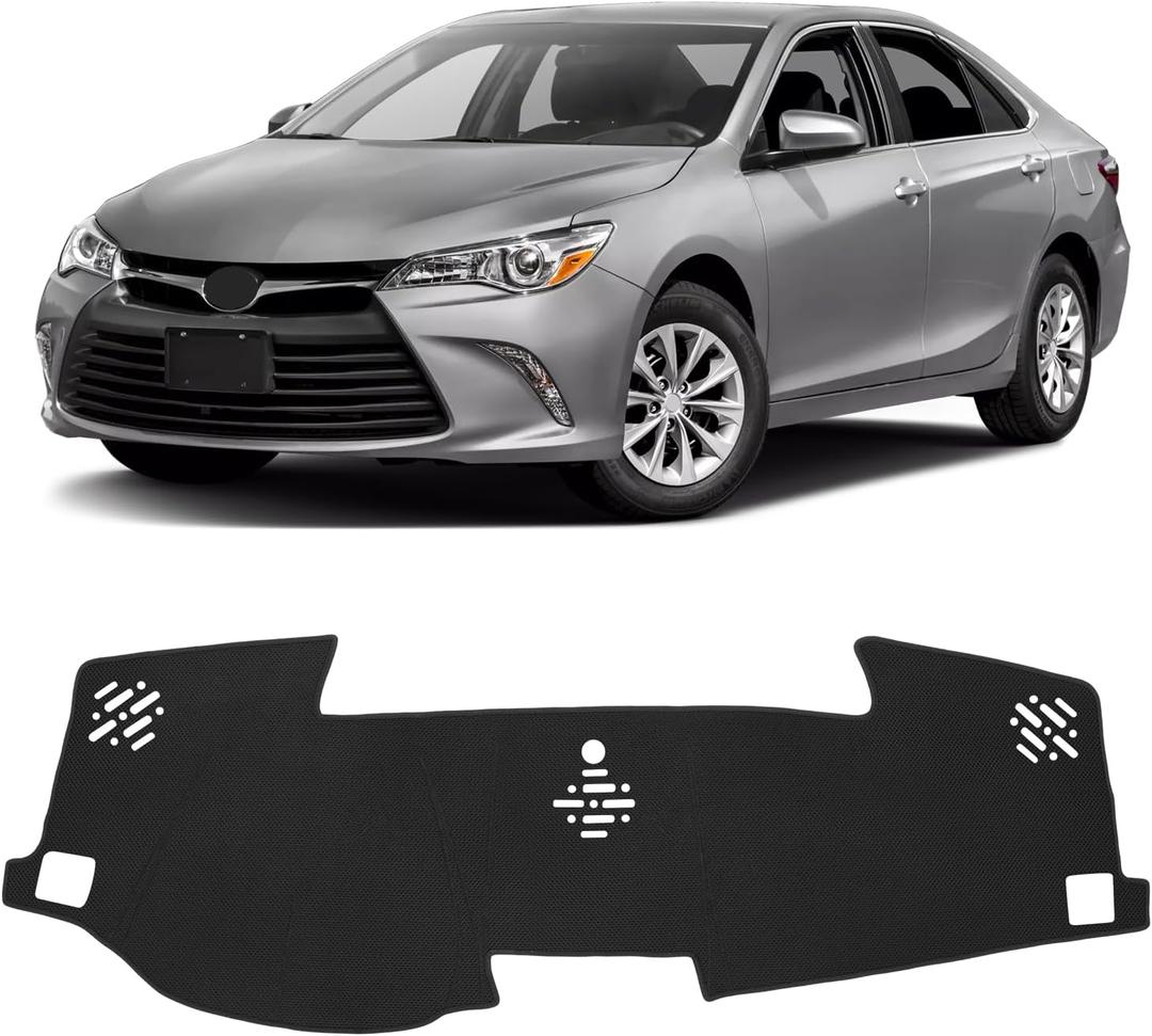 FIILINES Dash Cover for Toyota Camry XV50 2015 2016 2017,Dashboard Mat Accessories Dash Cover Sunshade Nonslip Mesh Protector No Glare Black (Not Fits for 2012-2014 Camry)