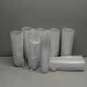 TashiBox 12 oz clear plastic cups - Disposable cold drink party cups (200)