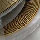 Hiceeden 12 Pack Gold Charger Plates for Dinner Plates, 13" Round Plastic Chain Shaped Charger Service Plates, Decorative Chargers Bulk for Table Setting, Wedding, Party, Event