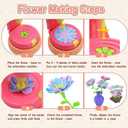 KEGOZ Flower Making Machine for Kids, DIY Flower Craft Kit with Flower Maker, Arts and Crafts for Girls Ages 4-6-8, Birthday Easter Gifts for 4 5 6 7 8 9 Year Old Girls, Kids DIY Bouquet Making Toy