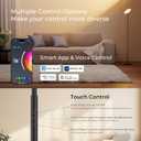 Floor Lamp, 2800LM RGBWW Smart Standing Lamps for Living Room with Smart App & Voice Control, 69.3in Torchiere Floor Lamps Color Changing, 350°Rotating LED Tall Lamp for Bedroom Office Gaming Party