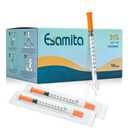 1 ml, 31G, 1/4" (6 mm) Syrings, envasadas individualmente, paquete de 100