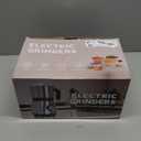 Electric Spice and Nut Grinders - 3 Stainless Steel Blades, 1 Filter, 1 Brush - 500W Grinder for Kitchen Dry Use (Black)