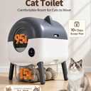 Automatic Self Cleaning Litter Box, MeowWhimsy Large Smart Robot Litter Box