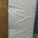 Flash Furniture Lennox Tufted Upholstered Full Size Headboard in White Vinyl, Headboard Size: 56.5"W x 2.75"D x 22.5"H