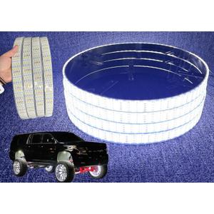 Lighting - 15.5" Quad Row Cold White Wheel Well Lights Dance Music Voice APP Solid Color 4Rolls LEDs Brightest Tire Rings Lighting Off-Road Bluetooth Control for Truck Car SUV Pickup Vehicle