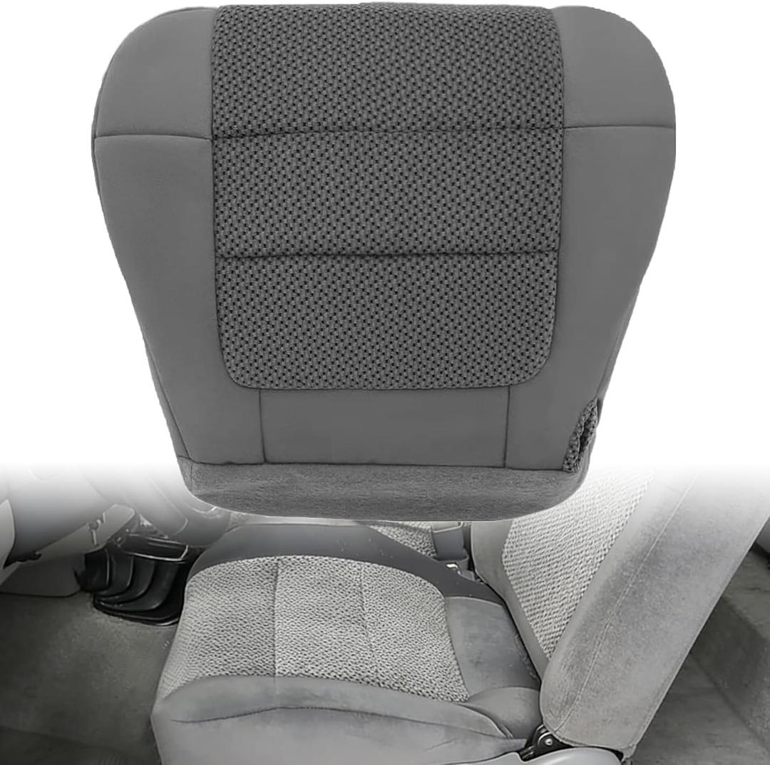 GXARTS Front Left Driver Side Bottom Cloth Seat Cover Dark Gray #MT or FT Compatible with Ford F150 XLT Super-Crew Cab Single Cab 4X4 2WD 2001 2002 2003