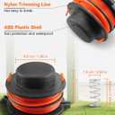 Prewound Replacement Spool with Spring Fit for Stihl FS44 FS55 FS55R FS56 FS70 FS70R FS76 FS80 FS80R FS83 FS87 FS87R FS90 FS91 FS91R FS94 FS94R FS120 String Weed Eater Head Part,3PCS