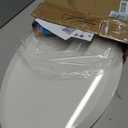19 in Toilet Seat with Cover Soft Close, Toilet Lid Slow Close Quiet No, Easy Installation & Release,Safe PP Material Easy Clean, Comfortable Ergonomic Design, Suitable to Elongated Toilets,White