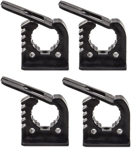 Kryonix Rubber Clamp (4 Pack) Adjustable Non-Slip Quick Release Mount, Fits 1.18" - 1.57" Diameter Handles, Heavy-Duty Tool Holder for Garage, Truck, RV, Boat, or Workshop
