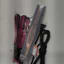 Hair Straightener 1 Inch Flat Iron and Curler 2 in 1 Titanium Ceramic Ionic Dual Voltage Straightener with Heat-Resistant Silicone, for Less Frizz, Shinier & Smoother (Black/Rose Gold)