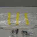 Clear Acrylic Narrow Side Table Set of 2 for Small Spaces, 15.75" L x 7.87" W x 19.82" H, 2 Tier Oval Slim End Table Nightstand, Small Skinny Bedside Table for Bedroom, Bathroom, Living Room