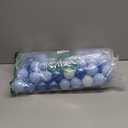 GOGOSO Ball Pit Balls for Toddler, Baby Plastic Playballs Kids Soft Pastel Pelotas Non-Toxic BPA-Free Pearl Blue+Light Blue+White 100 Balls