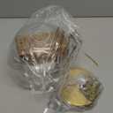 LMS Modern Pendant Lighting Gold Globe Pendant Light Fixture, Mid Century Chandelier One Light Hanging Fixture for Kitchen Island, Adjustable Indoor Lighting for Dinning Room Bedroom, LMS-187 (8" White Glass, 1 pack)