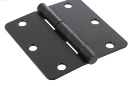Hillman 853581 0.25 X 3.5 In. Round Corner Door Hinge, Oil Rubbed Bronze - Pack Of 3