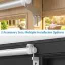 Onemake Heavy Duty Sliding Door Closer for 5–8 FT Doors, Automatic Slideback Soft-Close System with 2 Mounting Kits, Adjustable Closing Speed, Quiet & Easy Install for Patio & Balcony