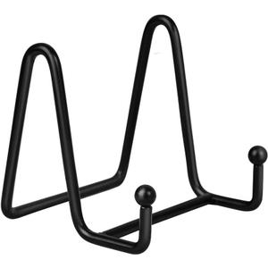 Plate Stands for Display - Iron Easel Stand Plate Holder Display Stand Picture Frame Stand for Pictures | Photo|Decorative Plate |Dish | Tabletop Art - 3 inch-Black