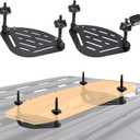 Traction Board Mounting Kit with Lock, DIY-Installable Recovery Board Mount, Universal Bracket for Rooftop Platform Traction Tracks