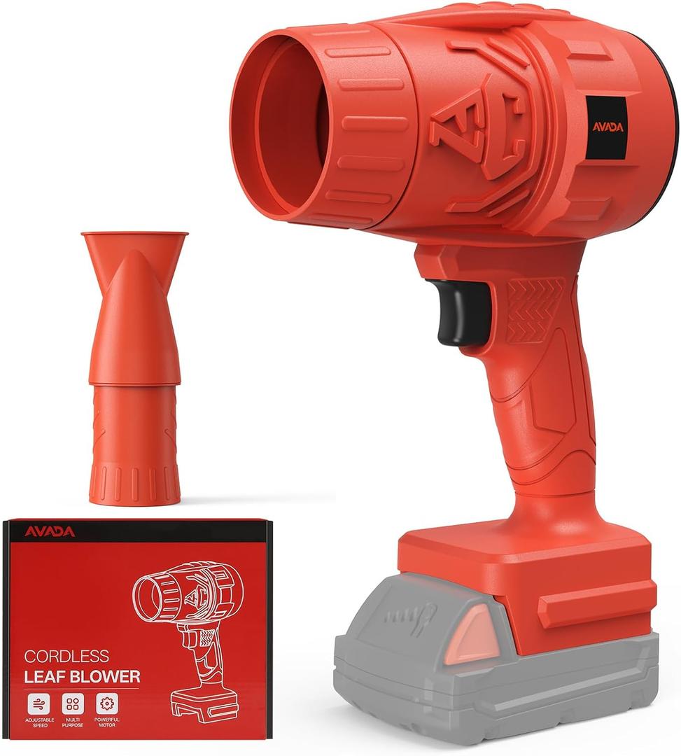 Electric Leaf Blower Cordless for Milwaukee M18 18V Battery, Handheld Leaf Blowers for Lawn Care, Blowing Leaves  Dust, Turbo Jet Blower Dryer, Battery Powered Mini Leaf Blower (Battery Not Included)