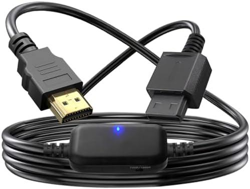 Wii Component to HDMI Adapter [True 1080P] Wii to TV Adapter 100% Improved Picture Quality HDTV Cord for Wii to HDMI TV/Monitor Supports All Display Modes Compatible Nintendo Wii/Wii U Console