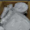 Set of 9 Cake Stands Metal Cupcake Stand Set Multiple Styles Candy Fruit Display Tower Dessert Plate Cake Serving Tray for Birthday Party Wedding Anniversary Baby Shower Engagement (White)