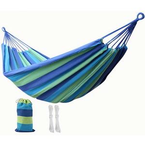 KNC Garden Fabric Camping Hammock with Tree Straps for Hanging Durable Hammock Up to 550lbs,2 Person , Portable Hammock with Travel Bag,Perfect for Camping OutdoorIndoor Patio Backyard, Blue