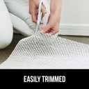 GORILLA GRIP Strong Rug Pad Gripper, 5x7 FT, US Designed, Grips Help Keep Area Rugs Safe and in Place, Slip and Skid Resistant Pads for Hard Floors, Under Carpet Mat Cushion and Hardwood Protection, Cream
