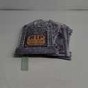 Roberly 8 Pcs Halloween Tombstones Outdoor, 16.5" Graveyard Yard Decorations for Halloween Gravestones Signs with Stakes Scary Cemetery RIP Skeleton Headstones Yard Lawn Garden Decor