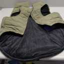 Spark Paws Dog Winter Jacket, Water-Resistant Coat, Warm Reflective Windproof Fleece-Interior, for Medium and Large Dogs - Olive - 4XL (4XL: 80-115lbs)