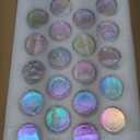 KEYWING Iridescent Votive Candle Holders Set of 24, Glass Candle Holders for Wedding Table Decor, Tea Lights Candle Holder for Table Centerpiece, Festival, Home Decor