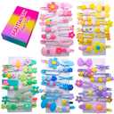 70PCS Hair Accessories for Girls Little Girl Hair Clips Barrettes for Baby Toddler Teens Women Kids Cute Candy Colorful Flower Gift for 6-18 Ages (Girls Hair Accessories)