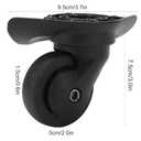 1 Pair Luggage Wheels Replacement, A52 Swivel Wheels for Travel Suitcase