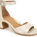 Gentle Souls by Kenneth Cole Women's Iona Heeled Sandal (6.5, Ice Metallic Leather)