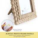 Gurfuy 5x7 Picture Frame Display Pictures 5x7 Without Mat - Wooden Photo Frame for Wall or Tabletop Display, Vertical for Table Top Display and Wall Mounting Hanging Nature