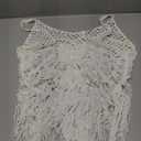 Ekouaer Beach Swimsuit Cover Up Women Crochet Bikini Coverups Summer Pool Swimwear Tassel Dress, Size: S