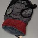 IECOii Extra Warm Dog Coat - Reflective, Adjustable Winter Jacket with Buckle & Fleece Turtleneck Dog Jackets for Small Dogs, Waterproof & Windproof Fleece Vest for Cold Weather, Burgundy, Small (Small(Chest:12.6-16.5 in))