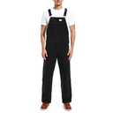 HISEA Men's Relaxed Fit Duck Bib Overall with Adjustable Straps and Convenient Tool Pockets Black 44W