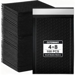 48 Small Bubble Mailers 100 Pack Waterproof Padded Envelopes Self Seal Adhesive Shipping Bags for Mailing Cards Jewelry Makeup and Small Business Packaging