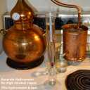 CIMALAB Hydrometer Alcohol Meter, Hydrometer Alcohol 0-200 Proof and Tralle Hydrometer, Alcohol Proof Tester for Liquor/Moonshine/Proofing Distilled/Spirits/Distilled Alcohol Proof