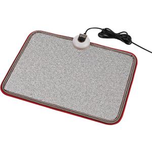 Electric Heated Floor Mats Under Desk, Heated Foot Warmer - 110v Toes Warming Heater for Office and Home(Stone Grain)