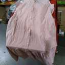 Women's 100% Cotton Lightweight Open Front Cardigans with Pockets Oversized Knit Casual Sweaters Outwear (Lightpink), Size XL