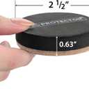 Felt Furniture Sliders Hardwood Floors X-PROTECTOR 24 PCS 2 1/2 inch Furniture Sliders Heavy Duty Felt Sliders Hard Surfaces Move Your Furniture Easily & Safely!