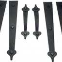 Household Essentials Garage Handle and Hinge Magnets Decorative Magnetic Hardware Steel Doors, Easy Installation, Durable & Weatherproof, Set of 6