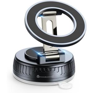 Vacuum & Magnetic Car Phone Holder for MagSafe Upgraded 120+ LBS 360 Adjustable Cell Phone Holders for Your Car, Car Phone Mount Accessories for iPhone 17 Pro Max 16 15 14 13 12 Air Plus